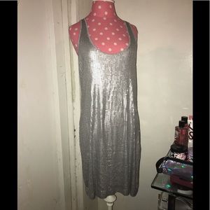 Michael Kors grey sequined dress